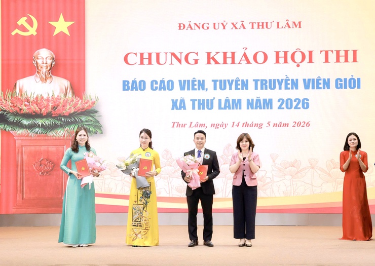 Xã Thư Lâm tổ chức Chung khảo Hội thi Báo cáo viên, tuyên truyền viên giỏi năm 2026- Ảnh 16.