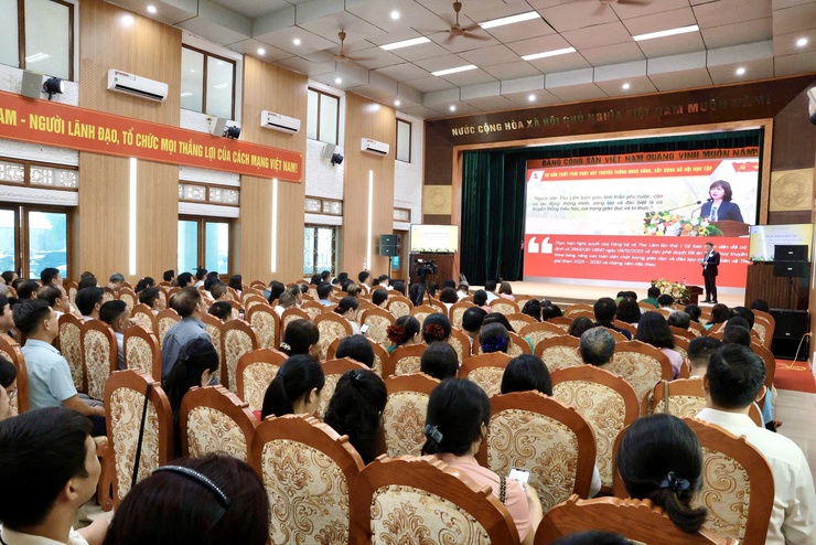 Xã Thư Lâm tổ chức Chung khảo Hội thi Báo cáo viên, tuyên truyền viên giỏi năm 2026- Ảnh 12.