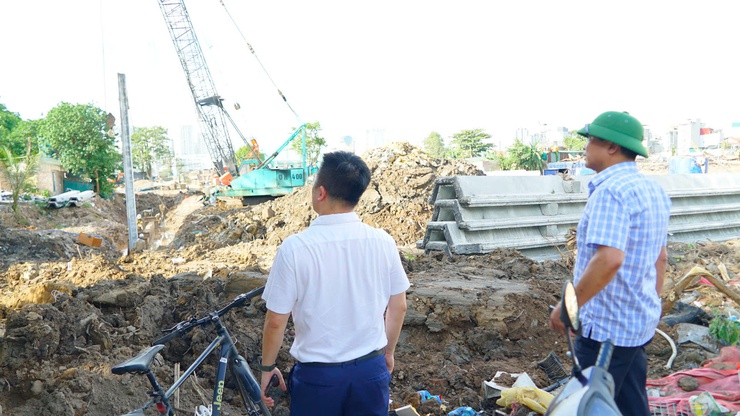 Phường Từ Liêm kiểm tra hiện trạng thực hiện dự án Hồ điều hòa Phú Đô- Ảnh 6.