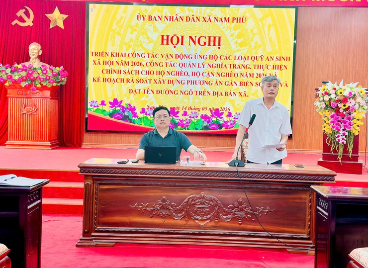 Nam Phù triển khai đồng bộ công tác vận động thu quỹ an sinh xã hội, quản lý nghĩa trang và chính sách cho hộ nghèo, cận nghèo năm 2026- Ảnh 1.