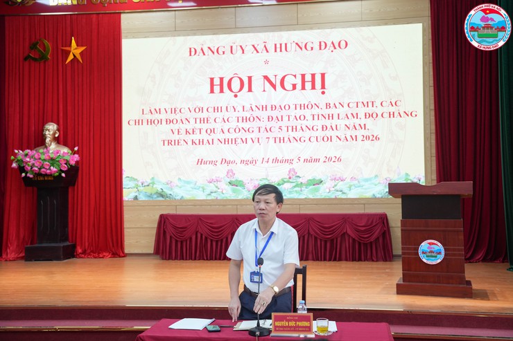ĐẢNG ỦY XÃ HƯNG ĐẠO TỔ CHỨC HỘI NGHỊ LÀM VIỆC VỚI CHI ỦY, LÃNH ĐẠO THÔN, BAN CÔNG TÁC MẶT TRẬN VÀ CÁC CHI HỘI ĐOÀN THỂ CÁC THÔN ĐẠI TẢO, TÌNH LAM, ĐỘ CHÀNG- Ảnh 11.