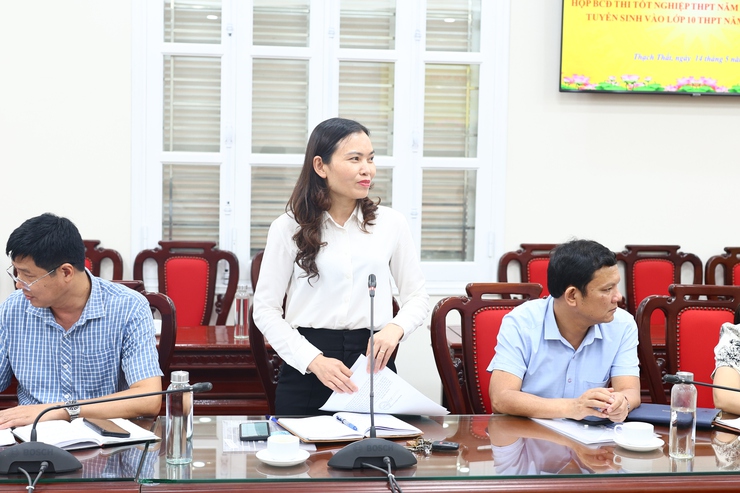 Xã Thạch Thất họp Ban Chỉ đạo thi tốt nghiệp THPT năm 2026 và tuyển sinh vào lớp 10 THPT năm học 2026 – 2027, tiếp sóng họp Ban Chỉ đạo Kỳ thi tốt nghiệp THPT thành phố Hà Nội - Ảnh 3.