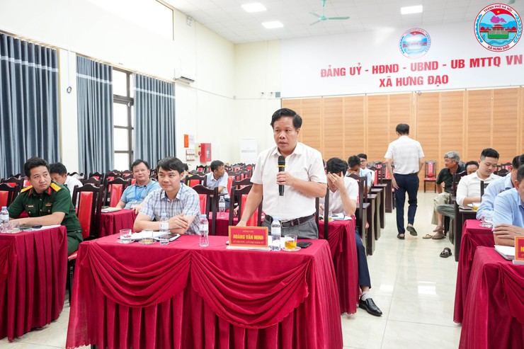 ĐẢNG ỦY XÃ HƯNG ĐẠO TỔ CHỨC HỘI NGHỊ LÀM VIỆC VỚI CHI ỦY, LÃNH ĐẠO THÔN, BAN CÔNG TÁC MẶT TRẬN VÀ CÁC CHI HỘI ĐOÀN THỂ CÁC THÔN ĐẠI TẢO, TÌNH LAM, ĐỘ CHÀNG- Ảnh 5.