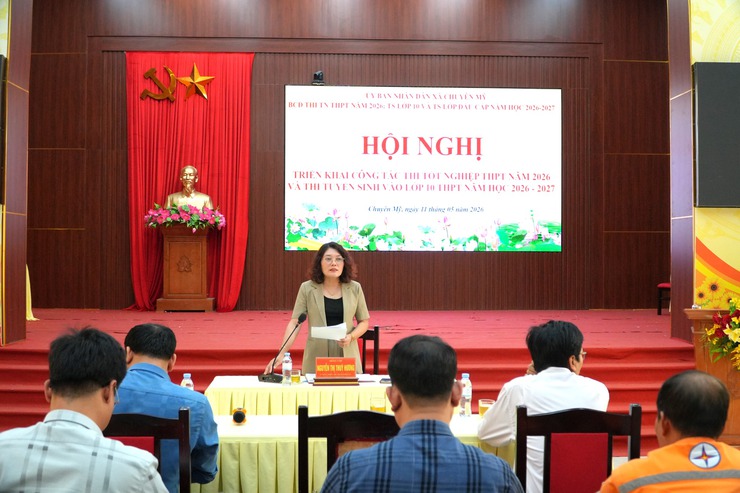 Hội nghị họp BCĐ triển khai công tác thi tốt nghiệp năm 2026 và thi tuyển sinh vào lớp 10 THPT- Ảnh 1.