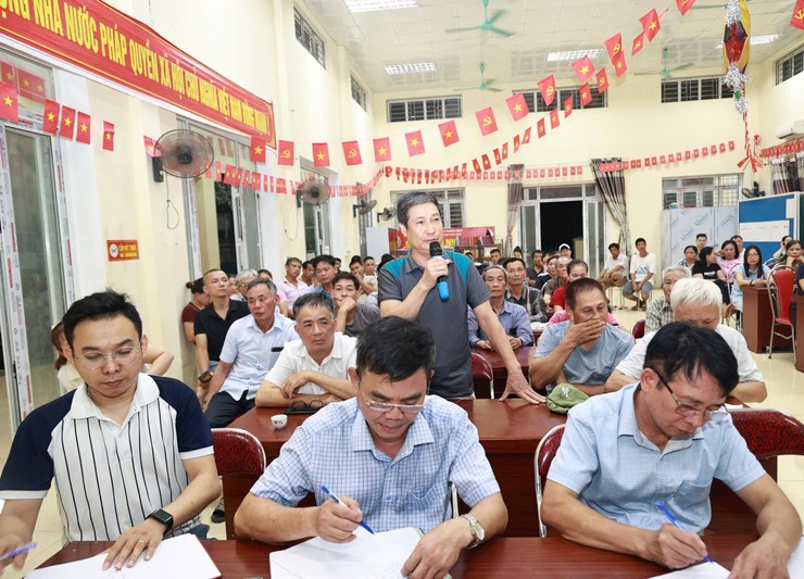 138 hộ dân xã Ứng Thiên tham gia hội nghị vận động bàn giao mặt bằng dự án Quốc lộ 21B- Ảnh 5.