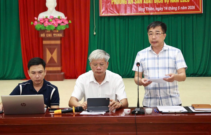 138 hộ dân xã Ứng Thiên tham gia hội nghị vận động bàn giao mặt bằng dự án Quốc lộ 21B- Ảnh 2.