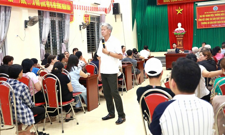 138 hộ dân xã Ứng Thiên tham gia hội nghị vận động bàn giao mặt bằng dự án Quốc lộ 21B- Ảnh 6.