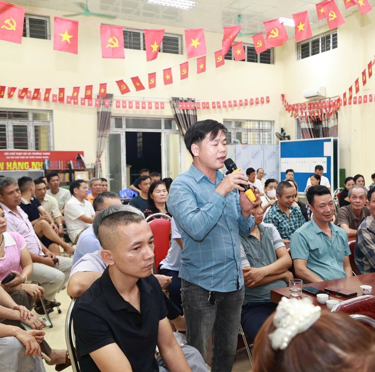 138 hộ dân xã Ứng Thiên tham gia hội nghị vận động bàn giao mặt bằng dự án Quốc lộ 21B- Ảnh 4.
