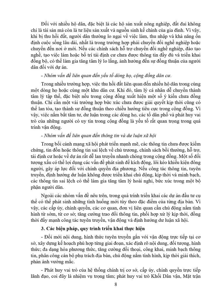 Kế hoạch Tuyên truyền, vận động trong thực hiện quy hoạch; bồi thường, hỗ trợ, tái định cư khi Nhà nước thu hồi đất trên địa bàn phường Bạch Mai- Ảnh 8.