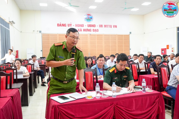 ĐẢNG ỦY XÃ HƯNG ĐẠO TỔ CHỨC HỘI NGHỊ LÀM VIỆC VỚI CHI ỦY, LÃNH ĐẠO THÔN, BAN CÔNG TÁC MẶT TRẬN VÀ CÁC CHI HỘI ĐOÀN THỂ CÁC THÔN ĐẠI TẢO, TÌNH LAM, ĐỘ CHÀNG- Ảnh 9.