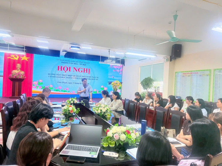 PHÒNG VĂN HÓA - XÃ HỘI XÃ VĨNH THANH TỔ CHỨC HỘI NGHỊ HƯỚNG DẪN THỰC HIỆN CÔNG TÁC QUẢN LÝ NHÀ NƯỚC ĐỐI VỚI CÁC CƠ SỞ GIÁO DỤC MẦM NON NGOÀI CÔNG LẬP NĂM 2026- Ảnh 2.