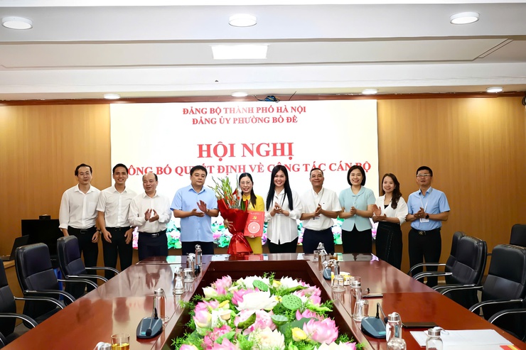 Đảng ủy Phường Bồ Đề công bố Quyết định về công tác cán bộ- Ảnh 3.