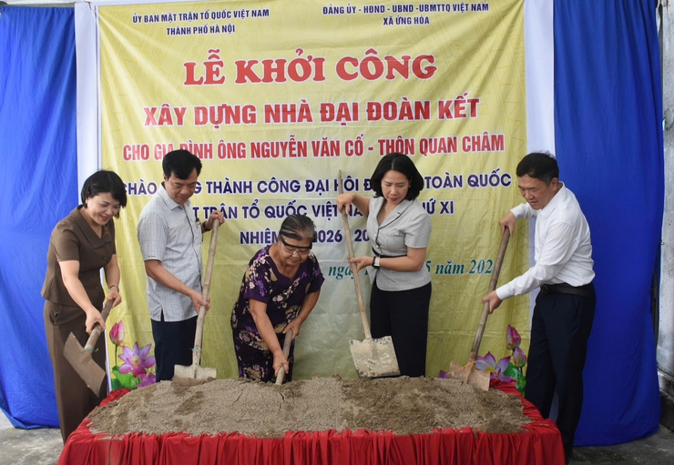 ỨNG HOÀ: KHỞI CÔNG XÂY DỰNG, SỬA CHỮA 4 NHÀ “ĐẠI ĐOÀN KẾT”.- Ảnh 3.
