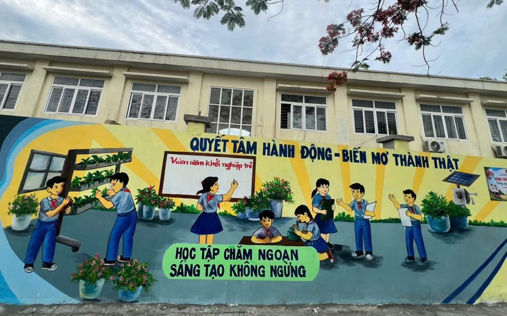 TRƯỜNG TIỂU HỌC HOÀ LÂM GẮN BIỂN CÔNG TRÌNH MĂNG NON “CỔNG TRƯỜNG THÂN THIỆN”- Ảnh 3.