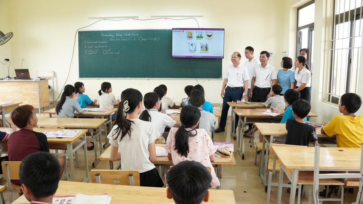 HĐND xã giám sát việc thực hiện Nghị quyết số 57-NQ/TW tại Trường Tiểu học Đại Thắng- Ảnh 2.