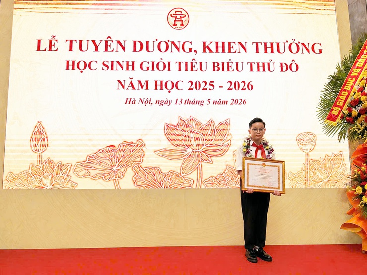 Em Nguyễn Bảo Duy - Học sinh lớp 4A trường Tiểu học Tốt Động vinh dự nhận Giấy khen Học sinh giỏi tiêu biểu Thủ đô năm học 2025-2026- Ảnh 3.