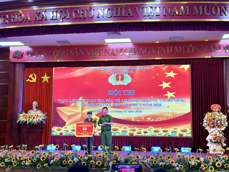 HỘI THI "LỰC LƯỢNG THAM GIA BẢO VỆ AN NINH, TRẬT TỰ Ở CƠ SỞ GIỎI" CỤM THI SỐ 15 - THÀNH PHỐ HÀ NỘI NĂM 2026- Ảnh 3.