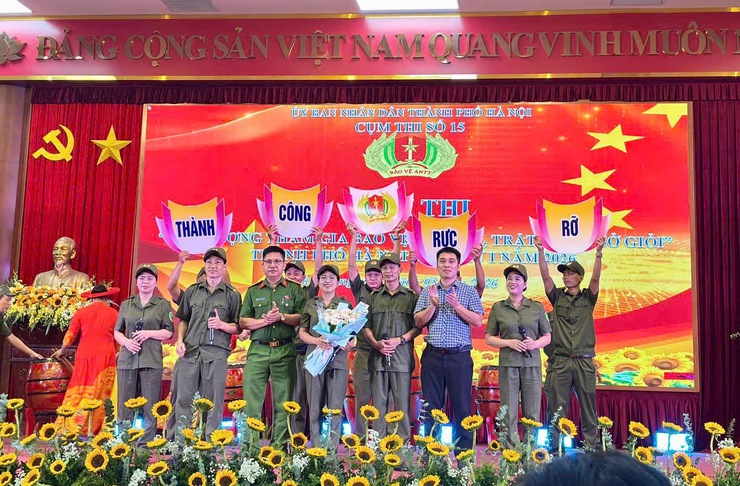 HỘI THI "LỰC LƯỢNG THAM GIA BẢO VỆ AN NINH, TRẬT TỰ Ở CƠ SỞ GIỎI" CỤM THI SỐ 15 - THÀNH PHỐ HÀ NỘI NĂM 2026- Ảnh 1.