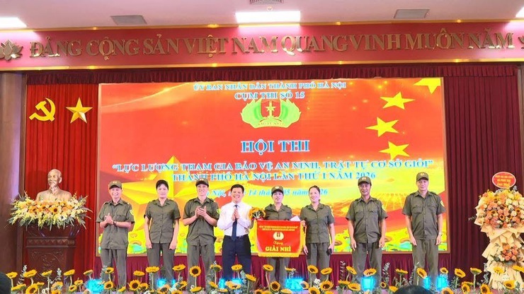 HỘI THI "LỰC LƯỢNG THAM GIA BẢO VỆ AN NINH, TRẬT TỰ Ở CƠ SỞ GIỎI" CỤM THI SỐ 15 - THÀNH PHỐ HÀ NỘI NĂM 2026- Ảnh 2.