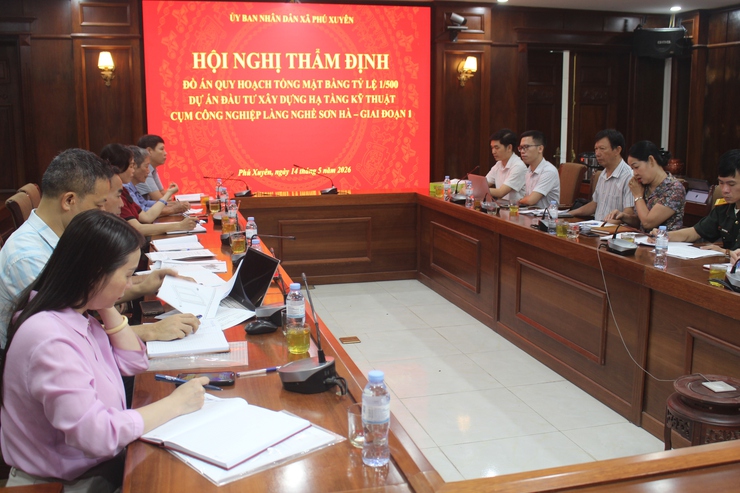 Hội nghị thẩm định Đồ án Quy hoạch Dự án đầu tư xây dựng Hạ tầng kỹ thuật Cụm công nghiệp Làng nghề Sơn Hà – giai đoạn 1- Ảnh 1.