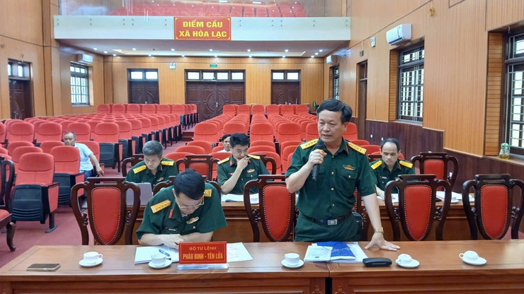 UBND xã Hòa Lạc tiếp nhận 6.623,6m2 đất quốc phòng thực hiện Dự án đầu tư xây dựng tuyến đường cao tốc Đại lộ Thăng Long- Ảnh 5.