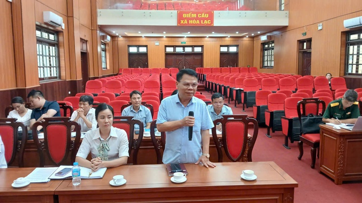 UBND xã Hòa Lạc tiếp nhận 6.623,6m2 đất quốc phòng thực hiện Dự án đầu tư xây dựng tuyến đường cao tốc Đại lộ Thăng Long- Ảnh 4.