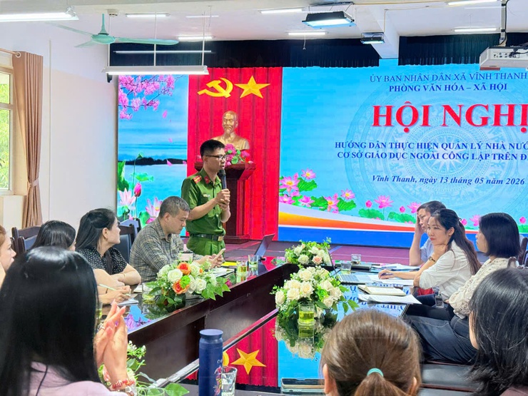 PHÒNG VĂN HÓA - XÃ HỘI XÃ VĨNH THANH TỔ CHỨC HỘI NGHỊ HƯỚNG DẪN THỰC HIỆN CÔNG TÁC QUẢN LÝ NHÀ NƯỚC ĐỐI VỚI CÁC CƠ SỞ GIÁO DỤC MẦM NON NGOÀI CÔNG LẬP NĂM 2026- Ảnh 3.