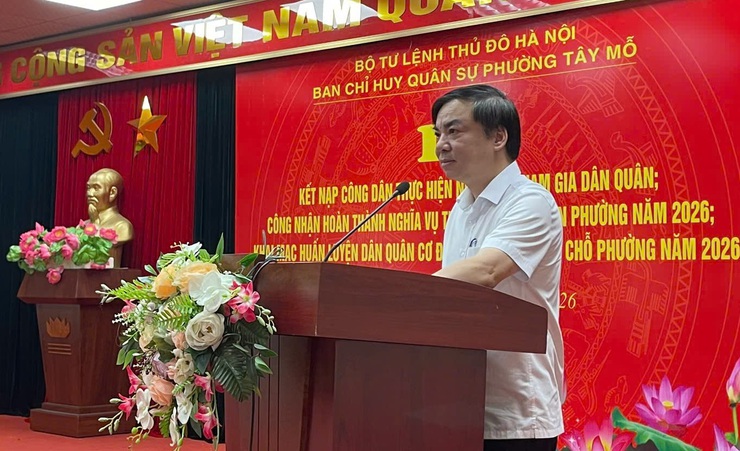 Khai mạc huấn luyện dân quân Cơ động, dân quân tại chỗ năm 2026- Ảnh 4.