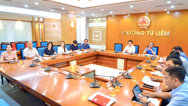 Phường Từ Liêm họp triển khai công tác cưỡng chế thu hồi đất phục vụ dự án Hồ điều hòa Phú Đô- Ảnh 1.