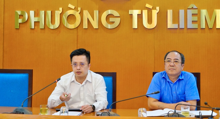 Phường Từ Liêm họp triển khai công tác cưỡng chế thu hồi đất phục vụ dự án Hồ điều hòa Phú Đô- Ảnh 2.
