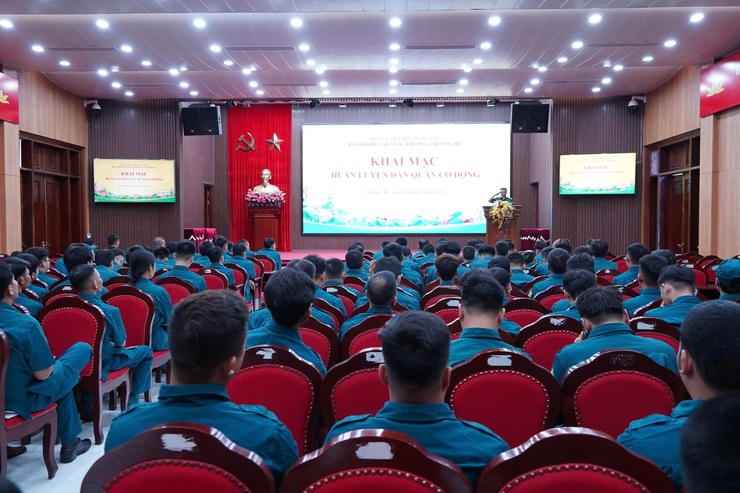 Chương Mỹ khai mạc huấn luyện Dân quân cơ động năm 2026- Ảnh 2.