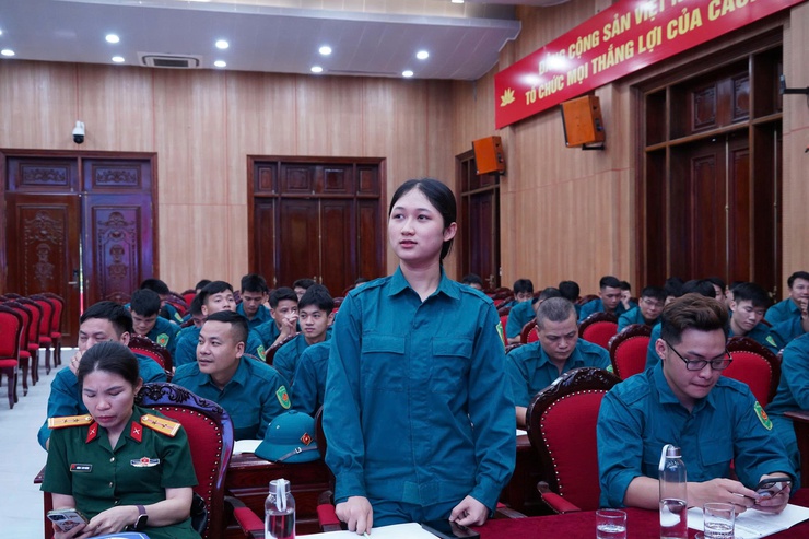 Chương Mỹ khai mạc huấn luyện Dân quân cơ động năm 2026- Ảnh 8.