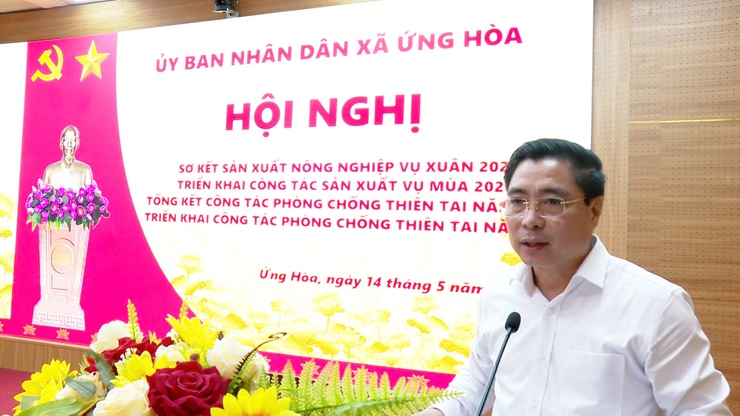 ỨNG HÒA TẬP TRUNG TRIỂN KHAI SẢN XUẤT VỤ MÙA 2026 VÀ CHỦ ĐỘNG PHÒNG CHỐNG THIÊN TAI.- Ảnh 1.