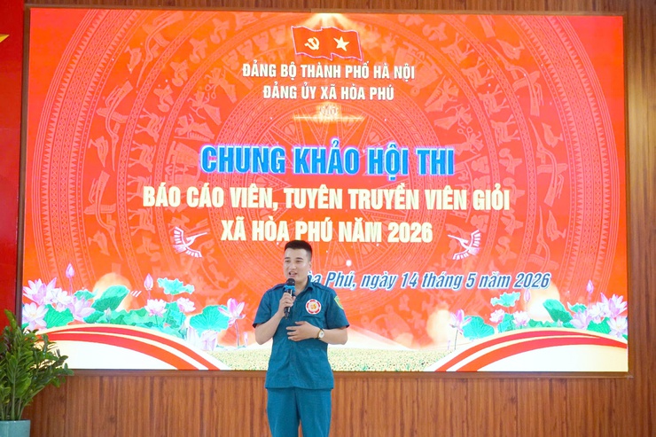 Hội thi báo cáo viên, tuyên truyền viên giỏi xã Hòa Phú: Lan tỏa niềm tin – Khơi dậy khát vọng phát triển- Ảnh 12.