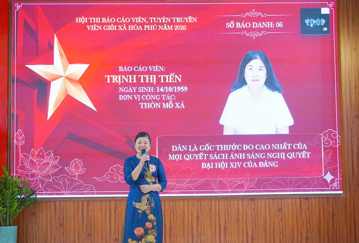 Hội thi báo cáo viên, tuyên truyền viên giỏi xã Hòa Phú: Lan tỏa niềm tin – Khơi dậy khát vọng phát triển- Ảnh 13.
