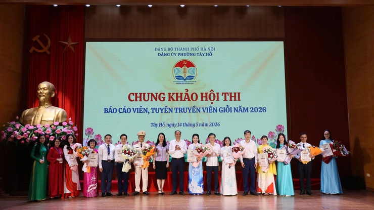 Phường Tây Hồ: Sôi nổi Hội thi Báo cáo viên, tuyên truyền viên giỏi năm 2026- Ảnh 4.