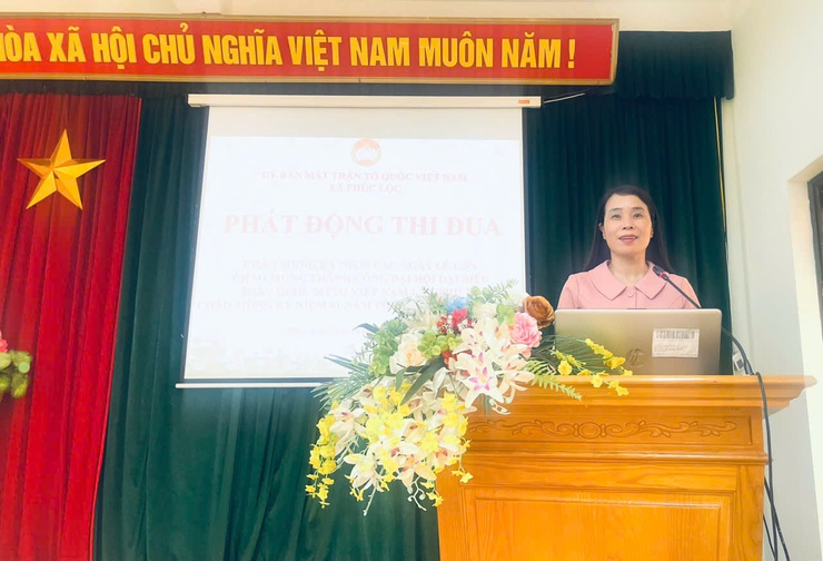 UBMTTQ Việt Nam xã Phúc Lộc tổ chức Hội nghị quán triệt Nghị quyết số 02-NQ/TW và phát động đợt thi đua đặc biệt- Ảnh 4.