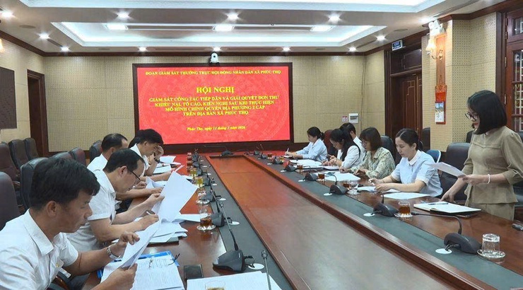 HĐND xã Phúc Thọ giám sát công tác tiếp công dân, giải quyết đơn thư sau sắp xếp chính quyền địa phương 2 cấp- Ảnh 8.