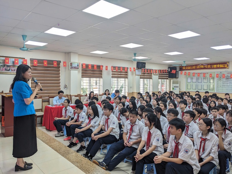 Phường Khương Đình tổ chức hội nghị truyền thông phòng, chống mua bán người cho học sinh năm 2026- Ảnh 4.