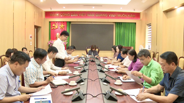 Thường trực HĐND xã Thư Lâm tổ chức họp lãnh đạo 3 cơ quan Thường trực HĐND, lãnh đạo UBND, ban Thường trực Ủy ban MTTQ Việt Nam xã  thống nhất chương trình, nội dung kỳ họp thứ Ba - Ảnh 1.