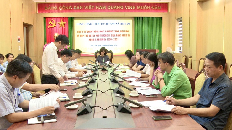 Thường trực HĐND xã Thư Lâm tổ chức họp lãnh đạo 3 cơ quan Thường trực HĐND, lãnh đạo UBND, ban Thường trực Ủy ban MTTQ Việt Nam xã  thống nhất chương trình, nội dung kỳ họp thứ Ba - Ảnh 4.