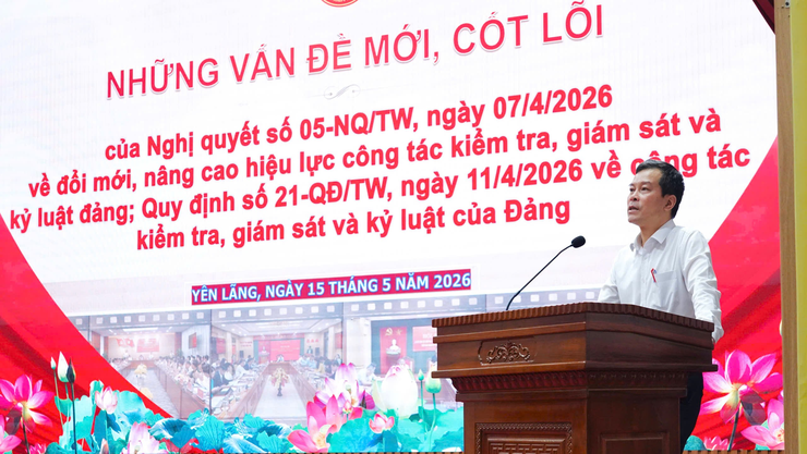Xã Yên Lãng bồi dưỡng nghiệp vụ, quán triệt nghị quyết về kiểm tra, giám sát cho cán bộ, đảng viên- Ảnh 2.
