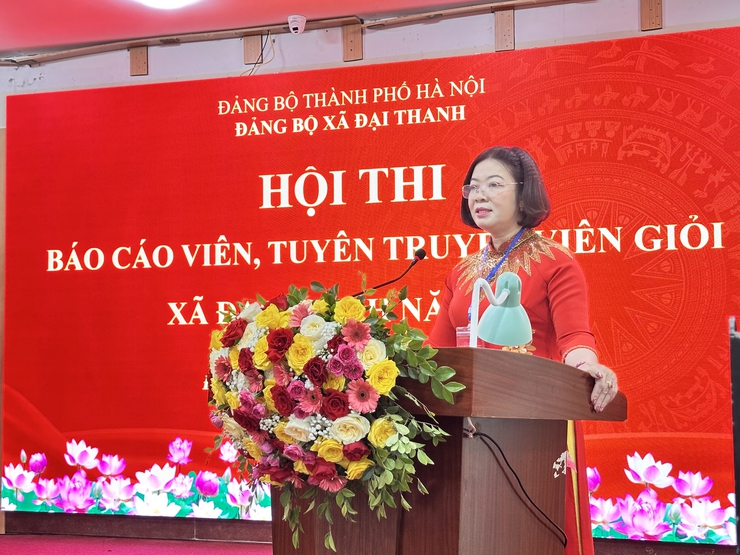 Sôi nổi hội thi "Báo cáo viên tuyên truyền viên giỏi xã Đại Thanh năm 2026", lan tỏa tinh thần Nghị quyết các cấp- Ảnh 9.