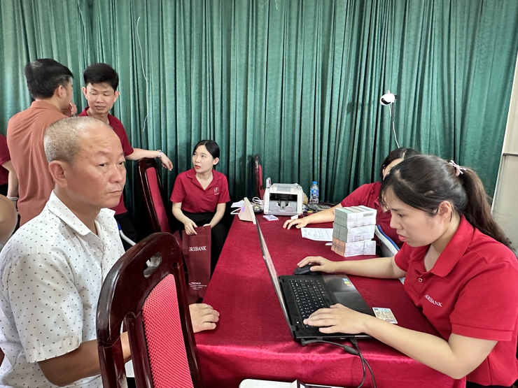 Hội đồng bồi thường GPMB dự án Khu đô thị thể thao Olympic tổ chức chi trả tại thôn Vĩnh Ninh và thôn Tả Thanh Oai.- Ảnh 9.