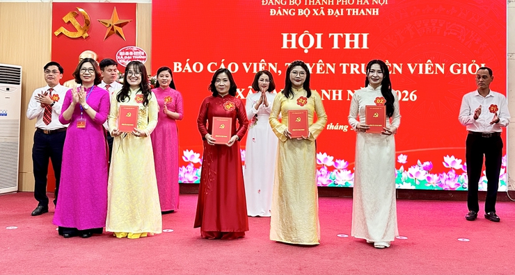 Sôi nổi hội thi "Báo cáo viên tuyên truyền viên giỏi xã Đại Thanh năm 2026", lan tỏa tinh thần Nghị quyết các cấp- Ảnh 15.
