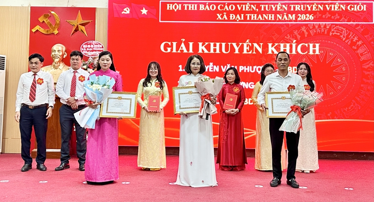 Sôi nổi hội thi "Báo cáo viên tuyên truyền viên giỏi xã Đại Thanh năm 2026", lan tỏa tinh thần Nghị quyết các cấp- Ảnh 14.