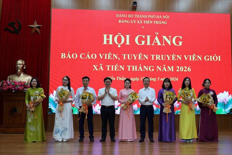 Xã Tiến Thắng tổ chức Hội giảng báo cáo viên, tuyên truyền viên giỏi năm 2026- Ảnh 2.