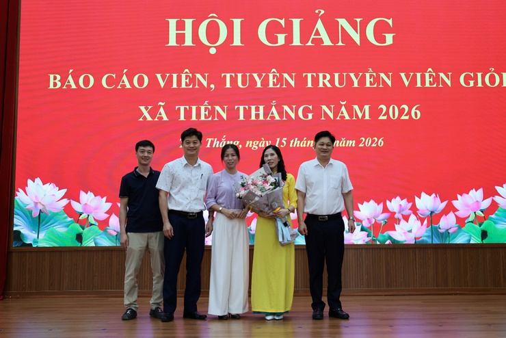 Xã Tiến Thắng tổ chức Hội giảng báo cáo viên, tuyên truyền viên giỏi năm 2026- Ảnh 3.