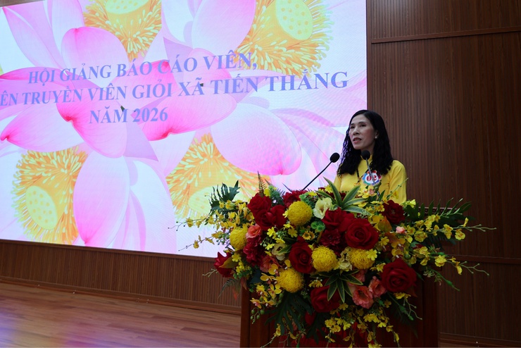 Xã Tiến Thắng tổ chức Hội giảng báo cáo viên, tuyên truyền viên giỏi năm 2026- Ảnh 5.