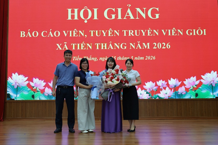 Xã Tiến Thắng tổ chức Hội giảng báo cáo viên, tuyên truyền viên giỏi năm 2026- Ảnh 6.